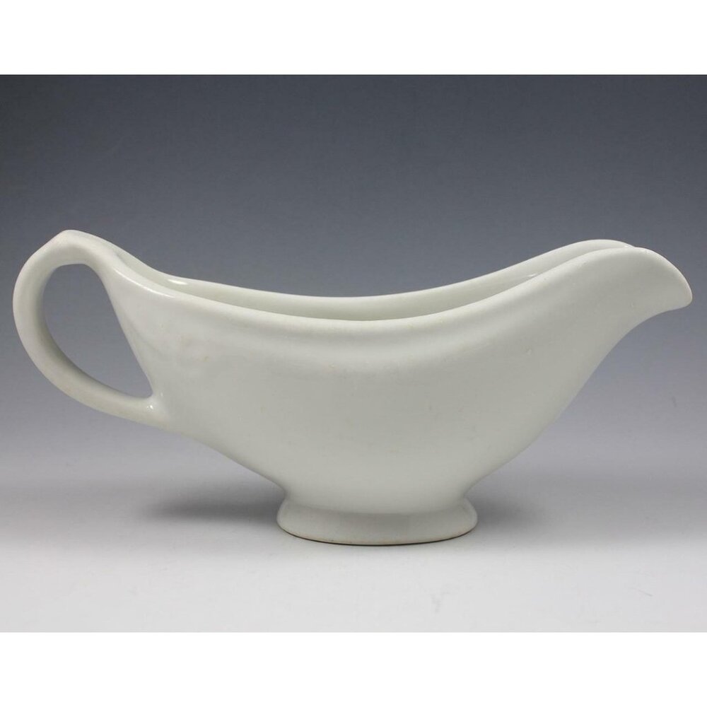 Vintage Military WWII Era Shenango China USQMC Large Footed Gravy Sauce Boat